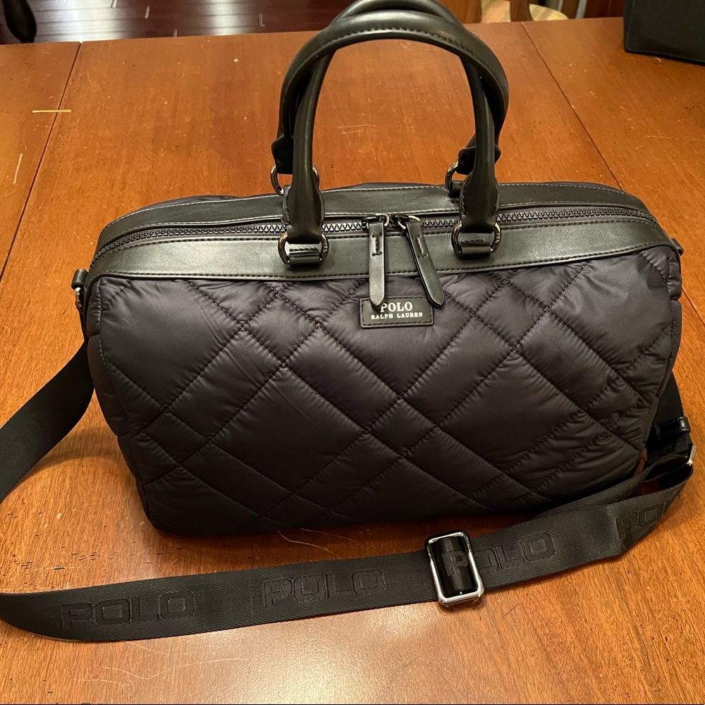 Polo by Ralph Lauren Black Quilted Satchel
